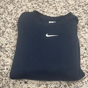 Nike Dark Blue Crewneck with White Logo